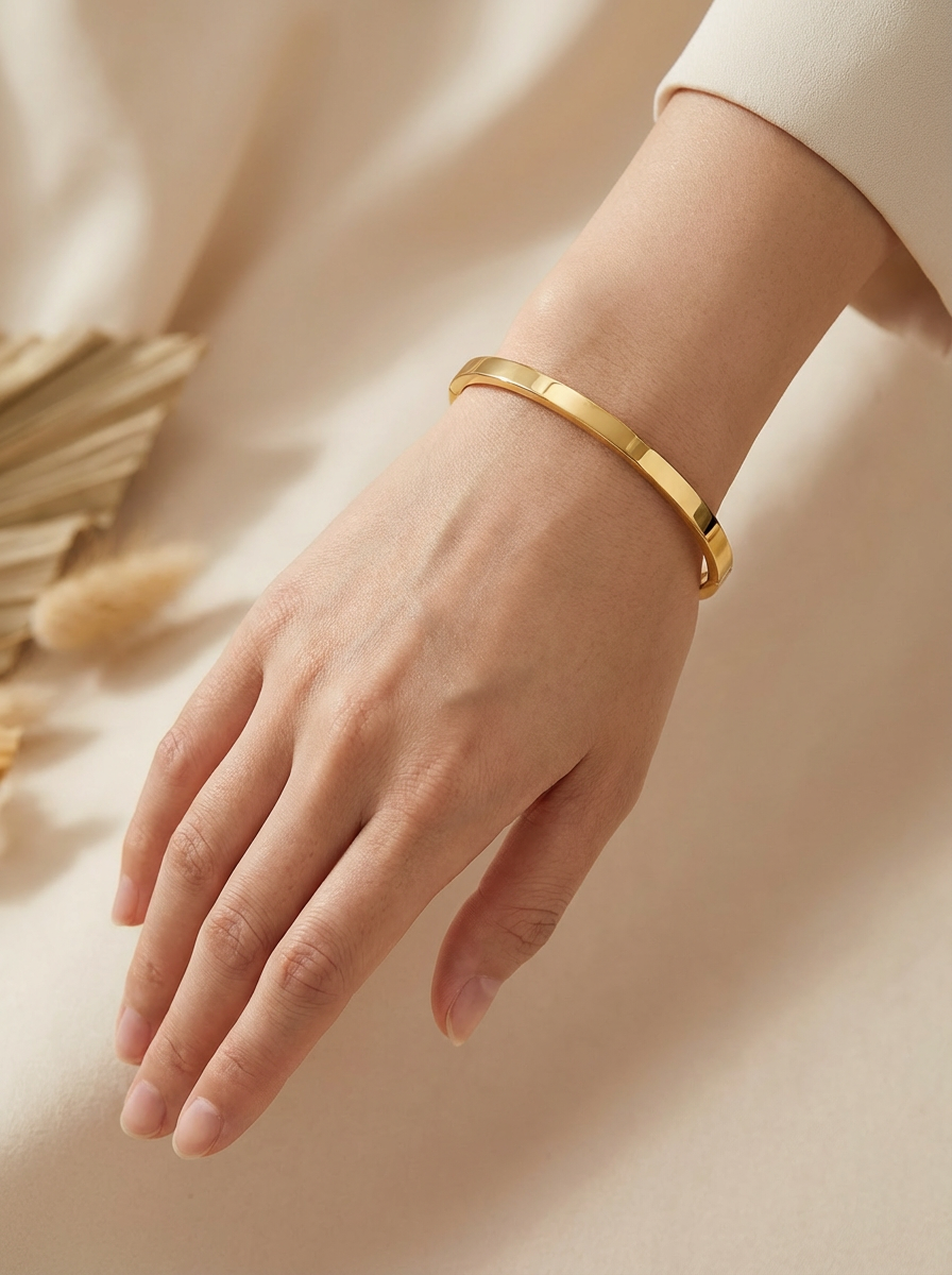 Classic Gold Bangle Bracelet