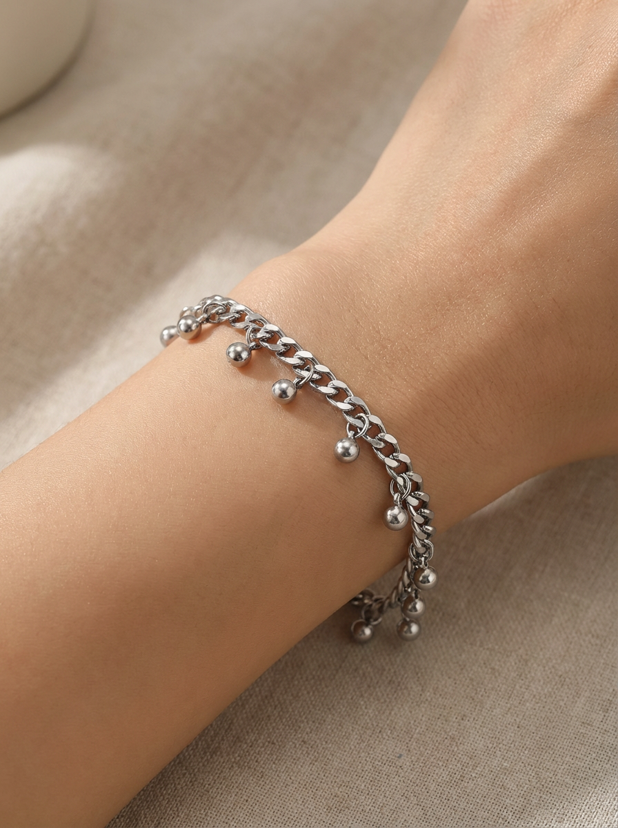 Charm Drop Chain Bracelet