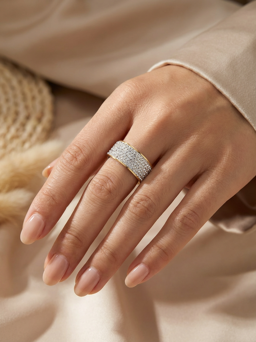 Pavé Crystal Ring