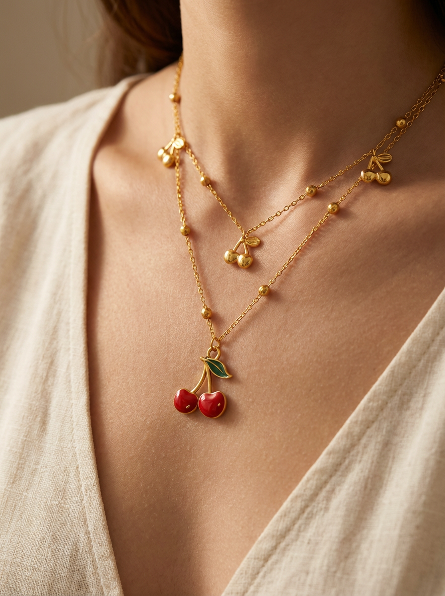 Cherry Charm Necklace