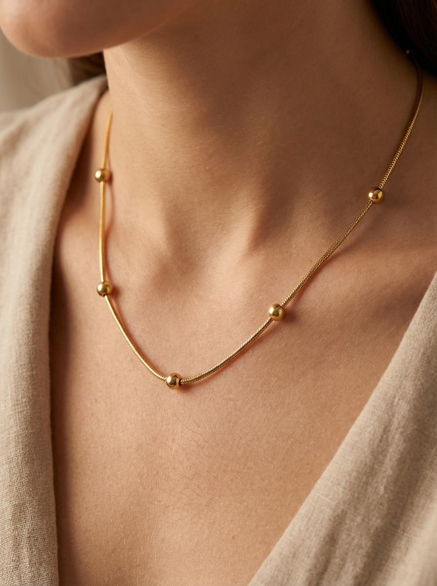 Minimal Gold-Tone Necklace