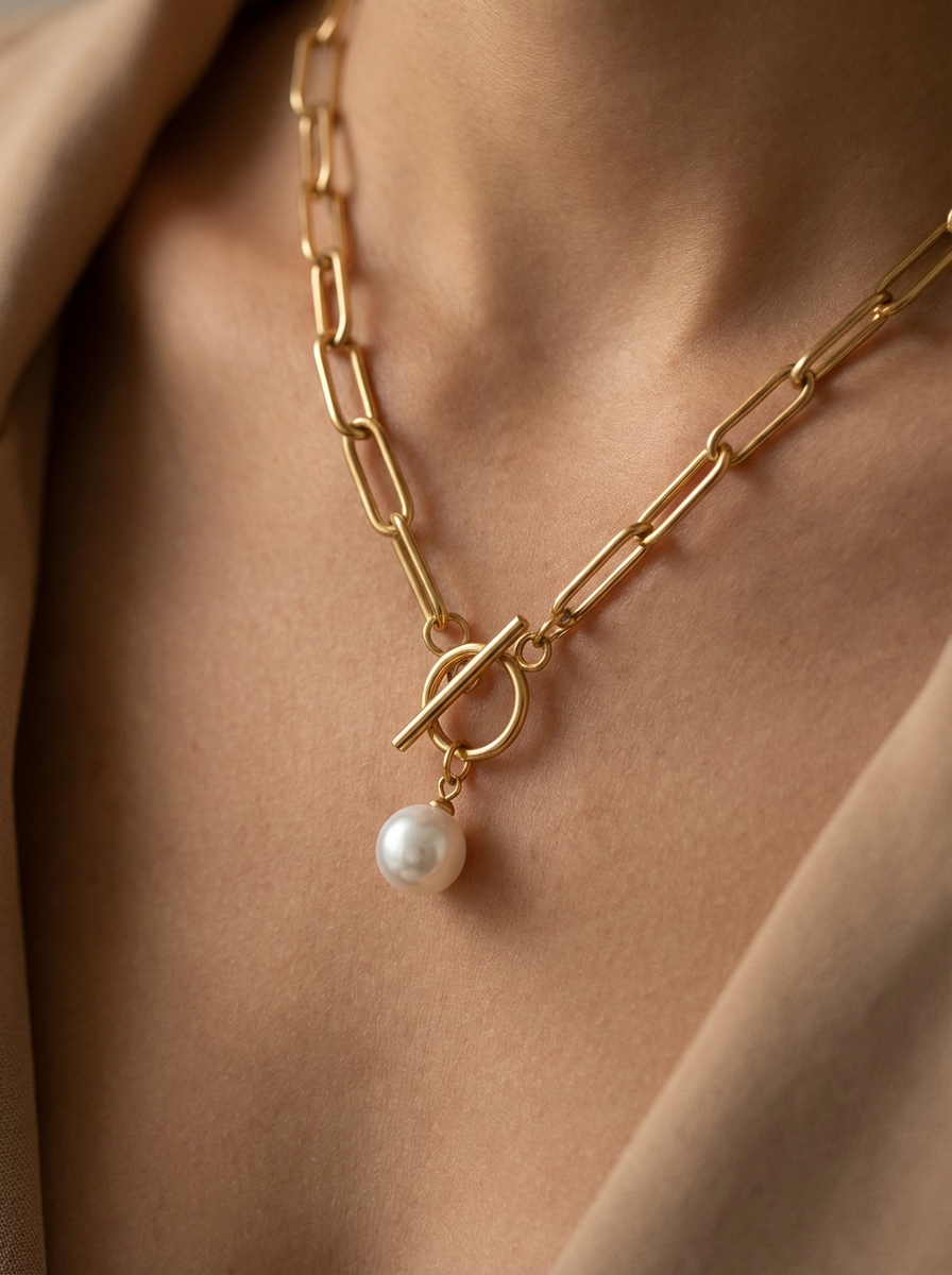Pearl Toggle Necklace