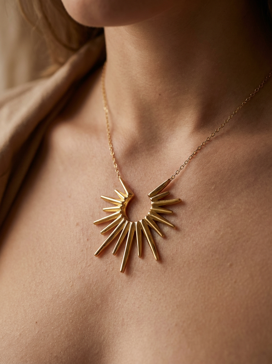 Sunburst Pendant Necklace