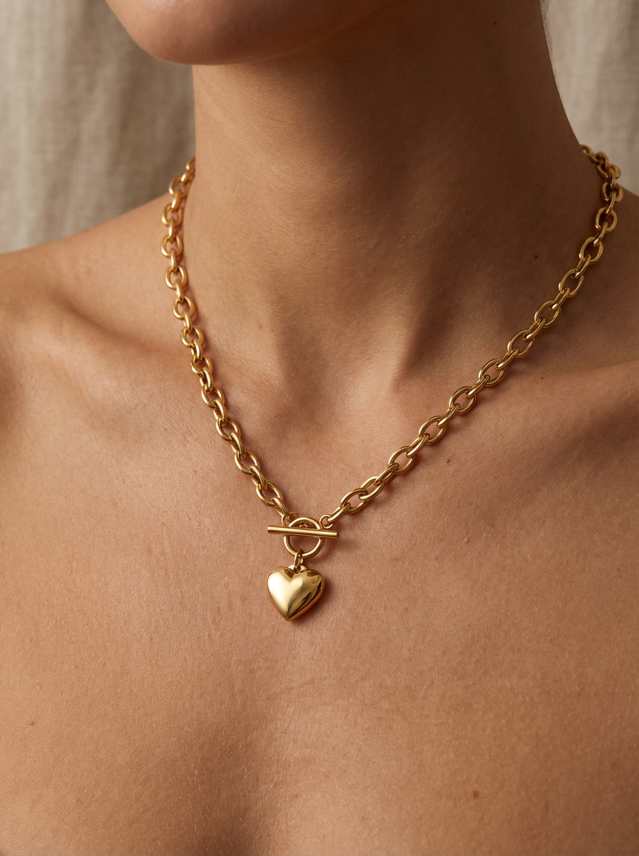 Heart Toggle Necklace
