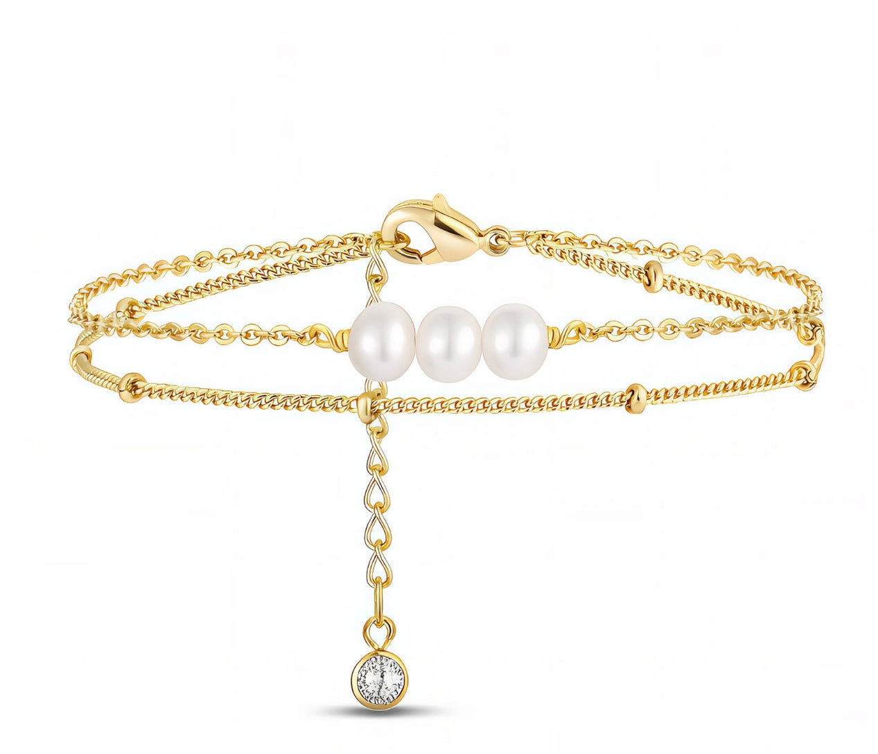 Pearl & Chain Bracelet