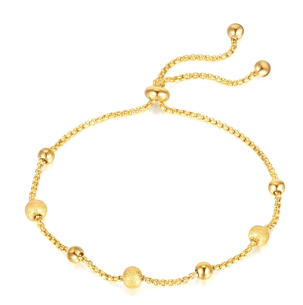 Gold Ball Slider Bracelet