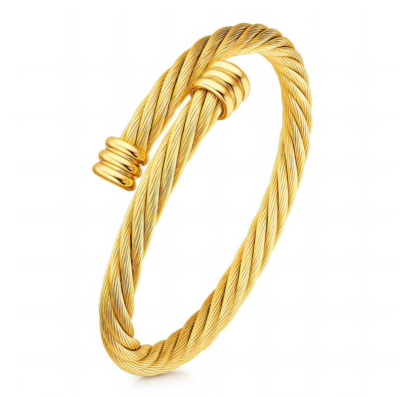 Twisted Rope Cuff Bracelet