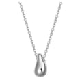 Silver Drop Pendant Necklace