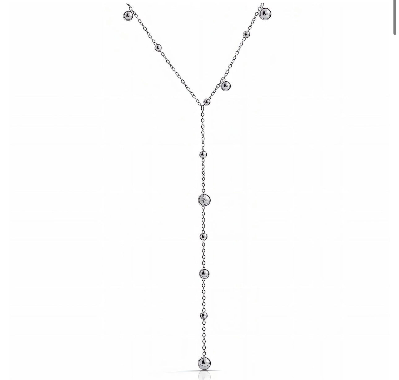 Silver Drop Necklace