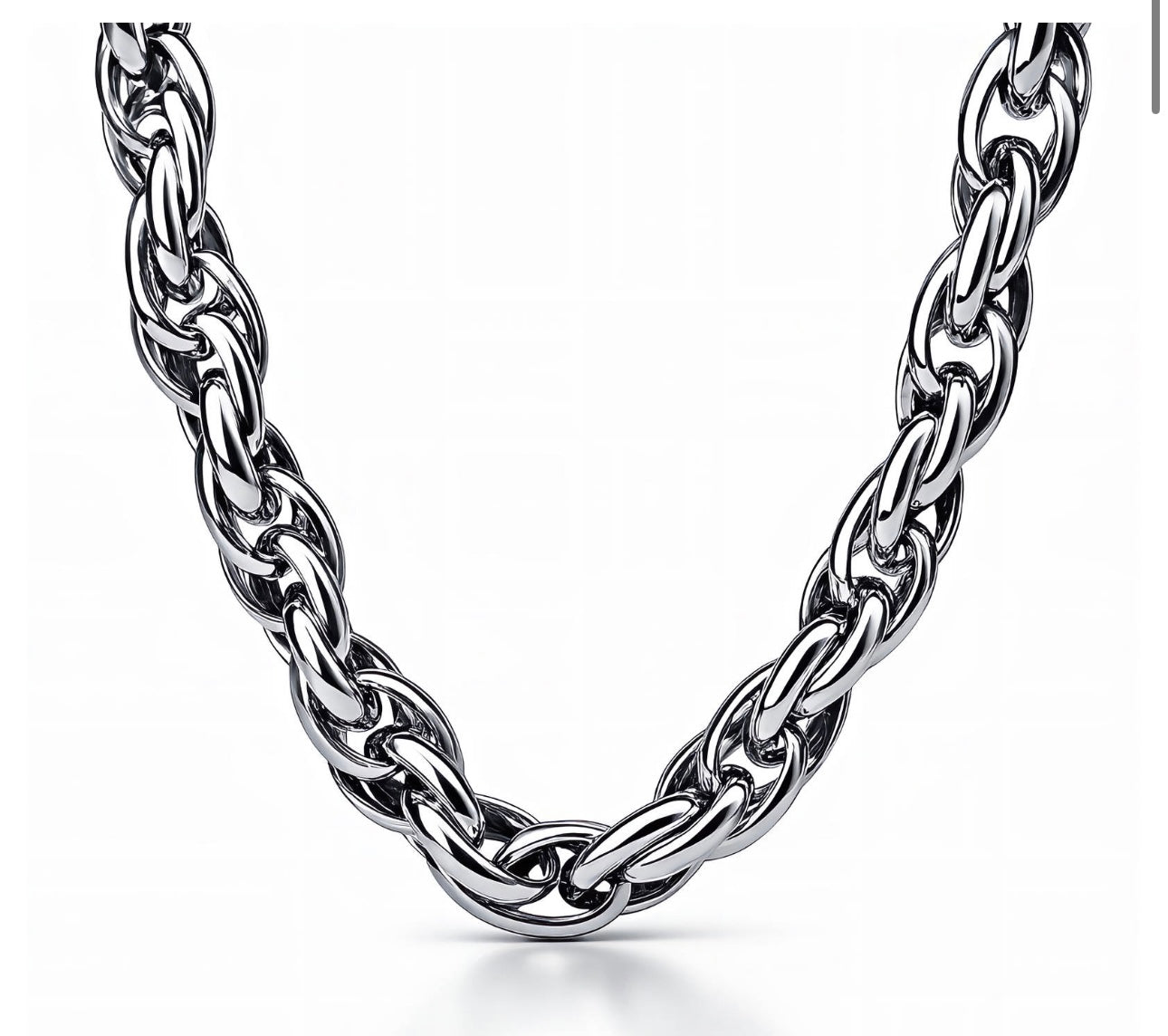 Chunky Silver Chain Necklace