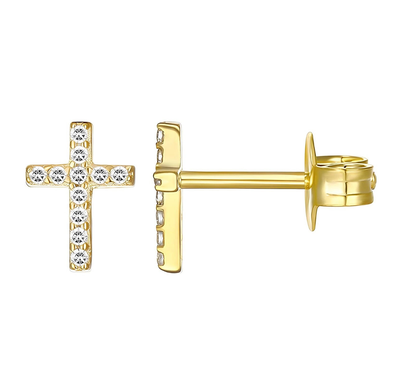 Cross Stud Earrings