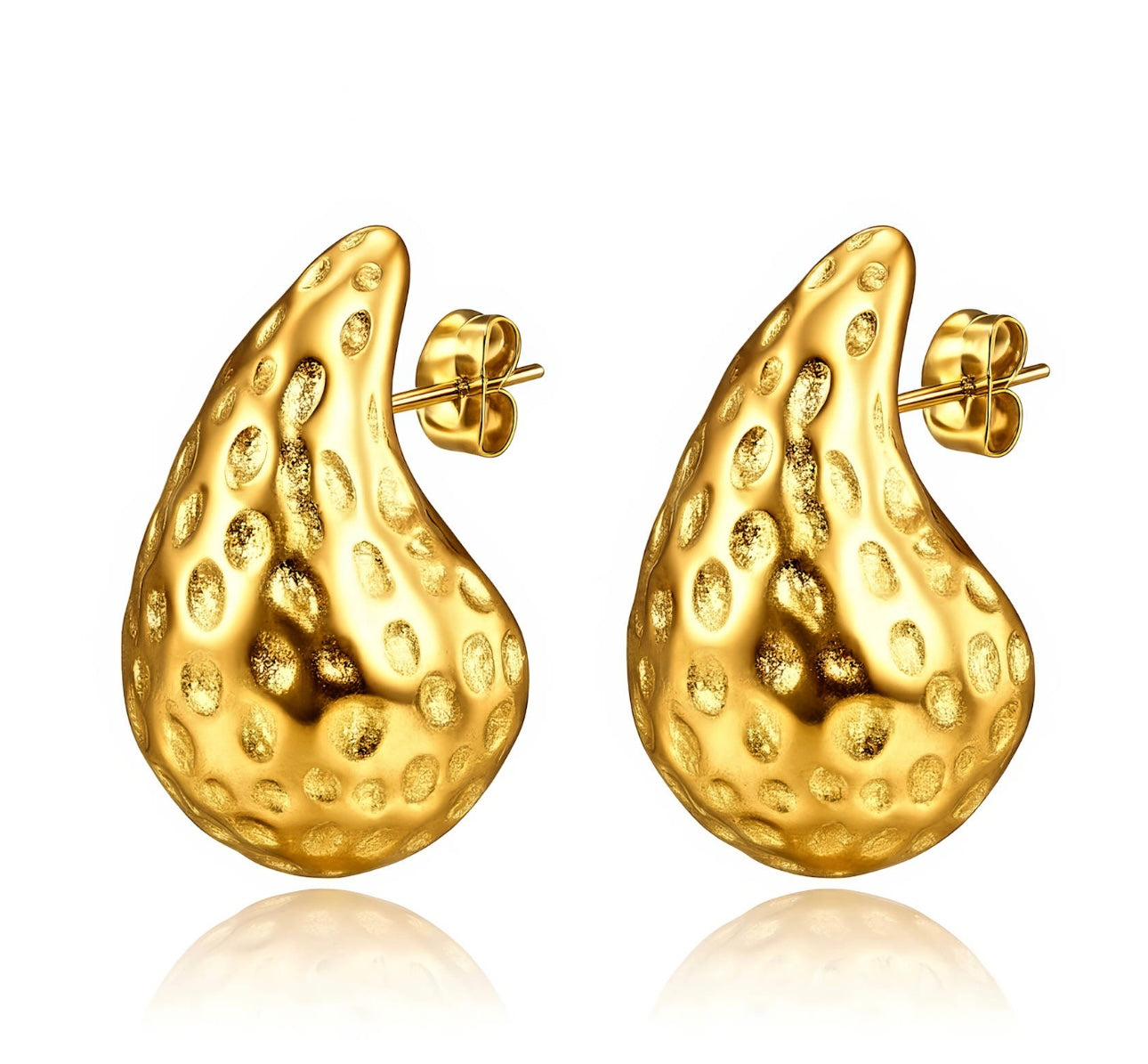 Teardrop Stud Earrings