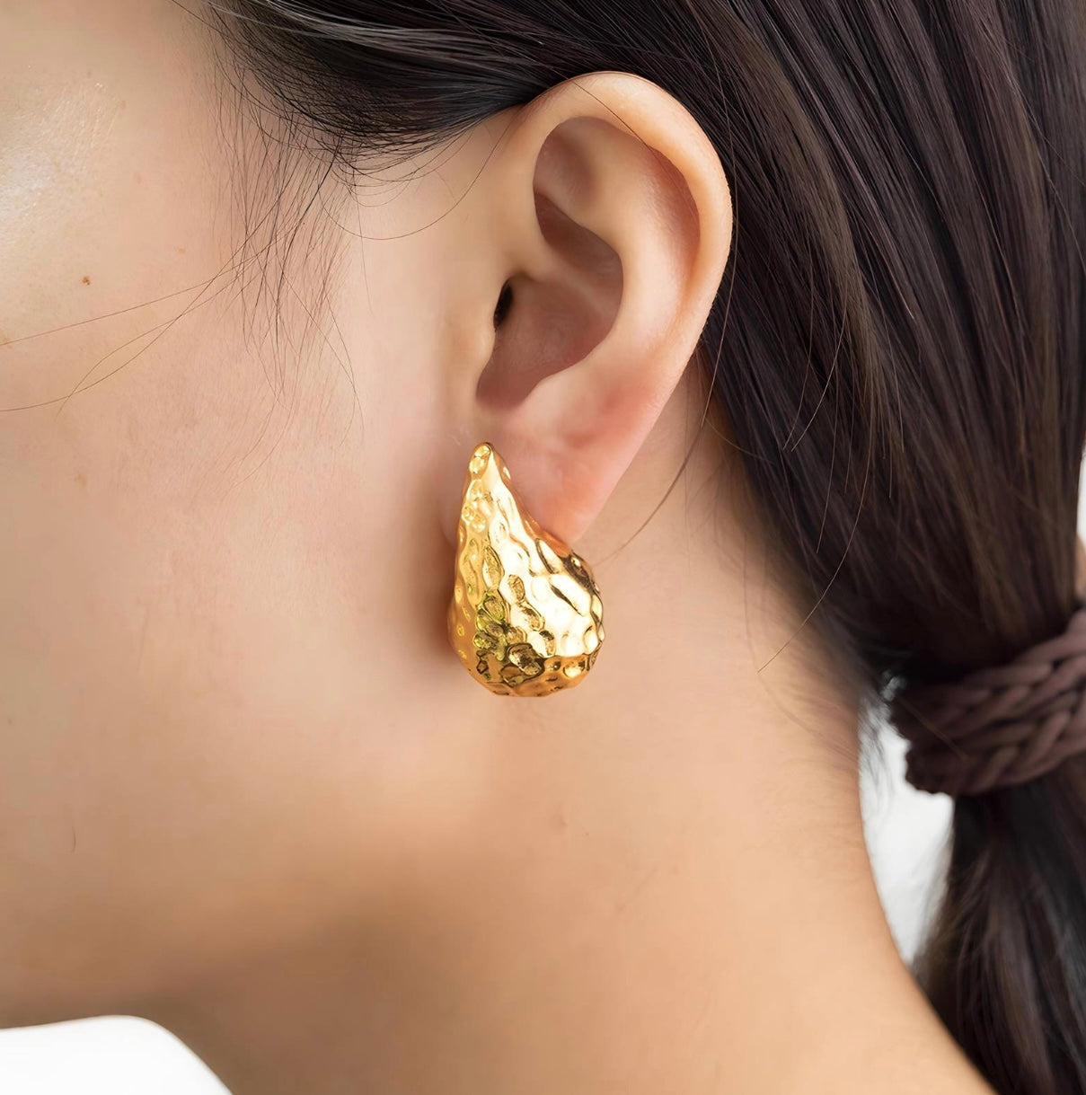 Teardrop Stud Earrings