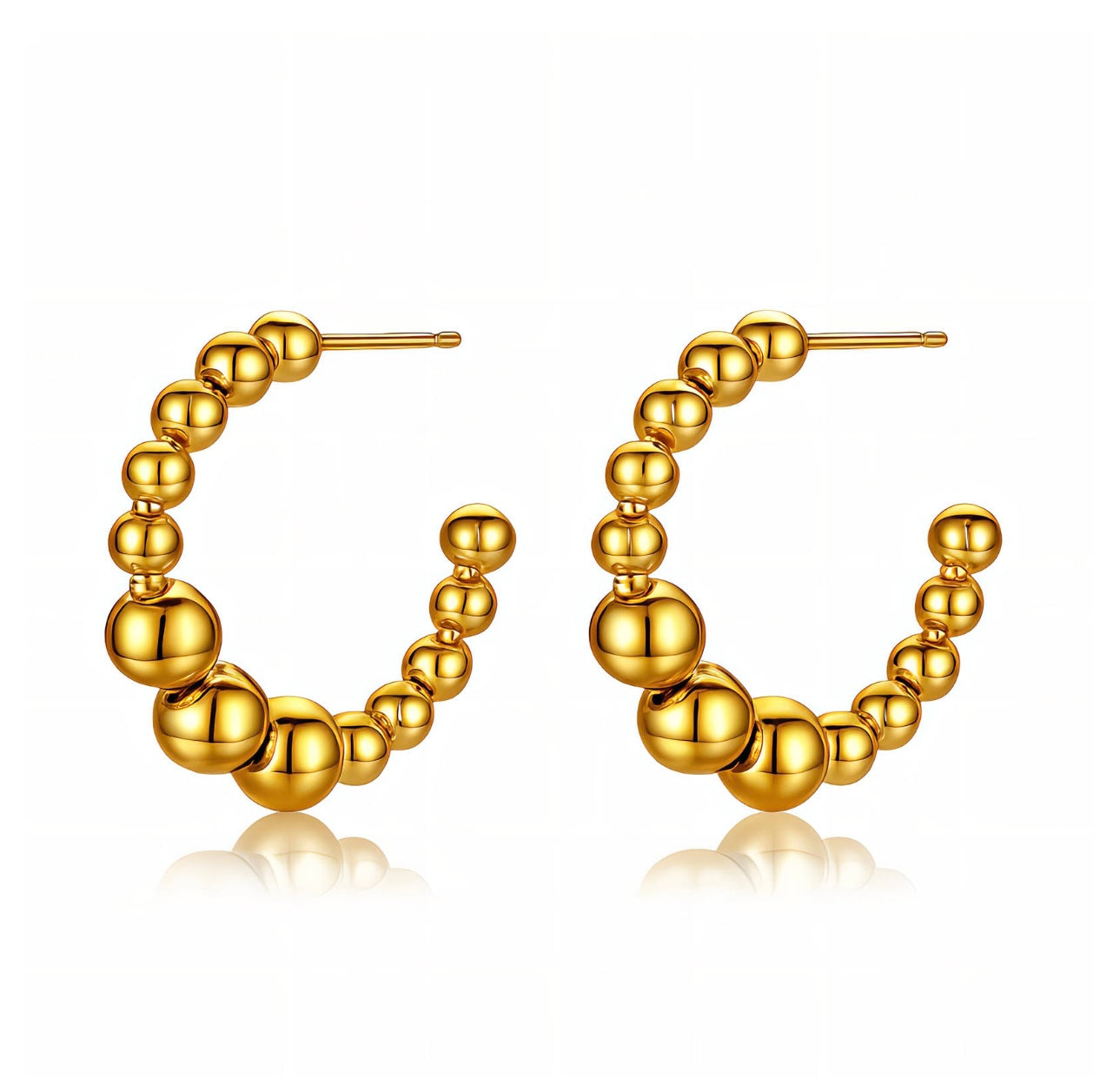 Beaded Hoop Earrings