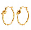 Infinity Knot Hoop Earrings