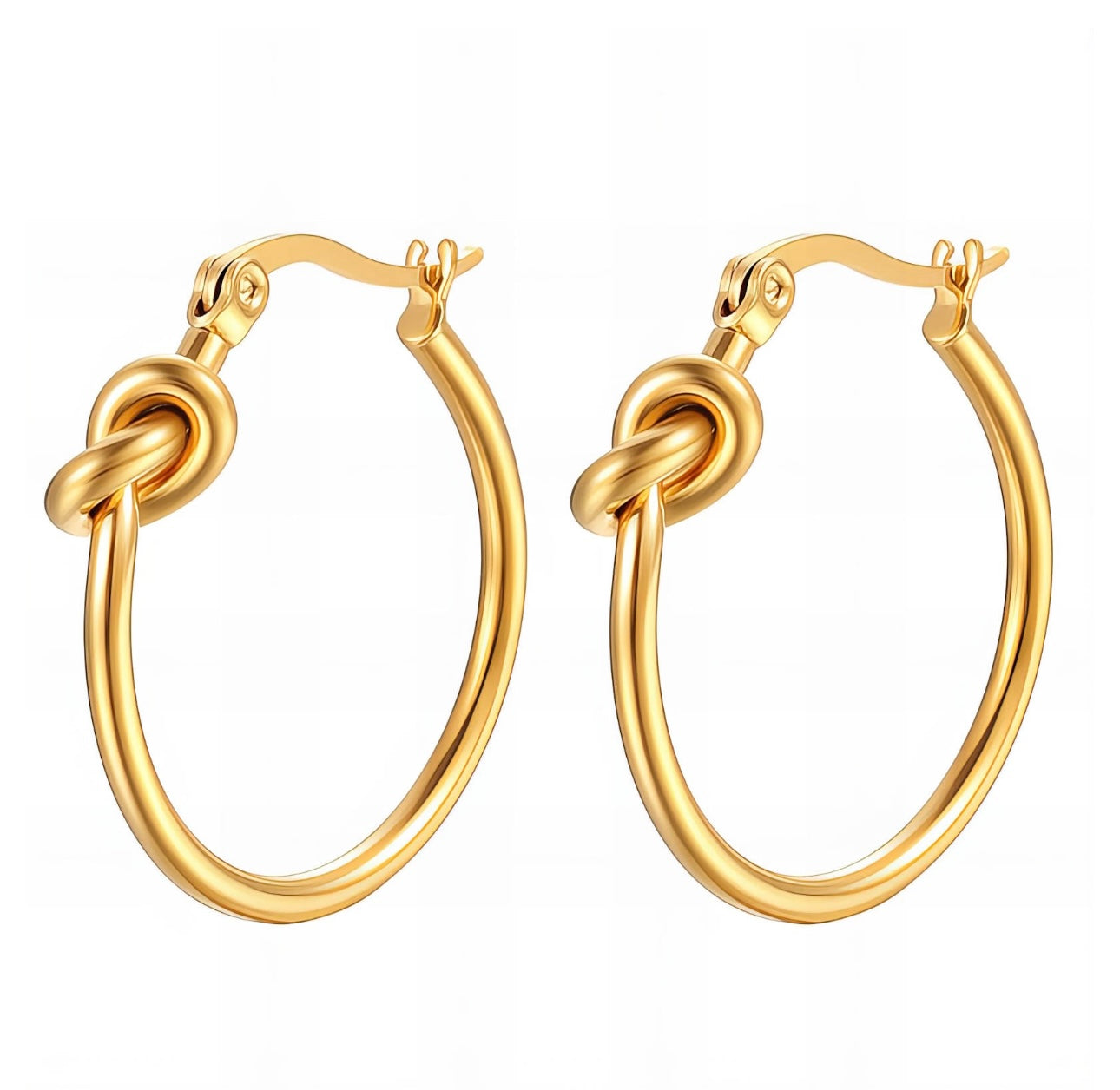 Infinity Knot Hoop Earrings