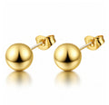 Classic Gold Ball Stud Earrings