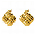 Braided Knot Stud Earrings