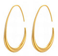 Sculpted Open Hoop Earrings